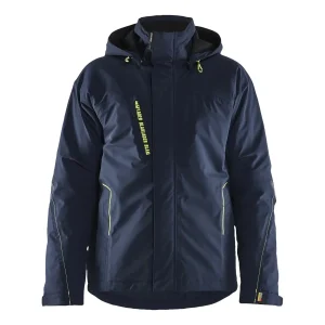 BLAKLADER 44841917 Lightweight lined Winter Jacket Stretch Hi Vis Reflective Work Jacket MEN - Waterproof