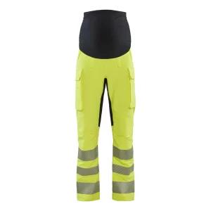BLAKLADER 71001642 Women's hi Vis 4 way stretch maternity trousers Hi Vis Reflective Work Trousers Women - water repellent