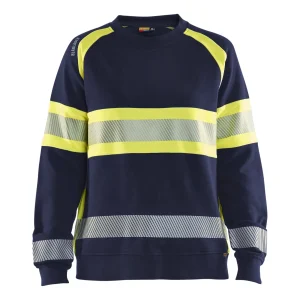 BLAKLADER 34091158 Hi Vis Reflective Sweatshirt WOMEN - 100% Cotton