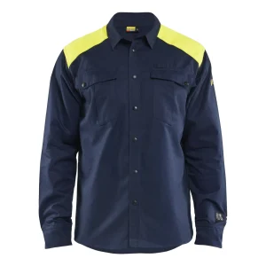 BLAKLADER 32381517 Multinorm Shirt Hi Vis Reflective Long Sleeve Work Shirt MEN - Flame Retardant