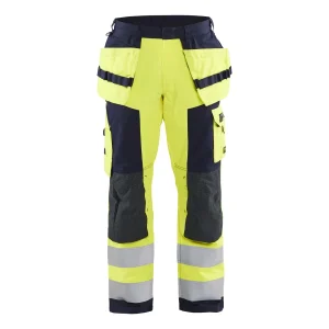 BLAKLADER 15791514 | Multinorm Craftsman Trousers Hi Vis Reflective Work Trousers Men - Antistatic