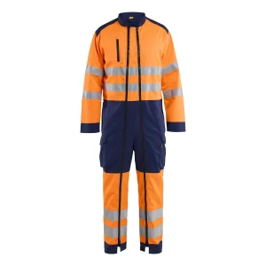 BLAKLADER 60201812 HI VIS COVERALL Hi Vis Reflective Work Coveralls MEN - Double Zip