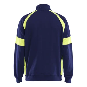 BLAKLADER 35671158 Hi Vis Reflective Full Zip Work Sweatshirt MEN - 100% Cotton