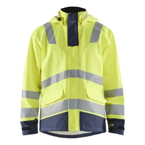 BLAKLADER 43132022 Multinorm raincoat Level 2 Hi Vis Reflective Rain Jacket MEN - Water Repellent