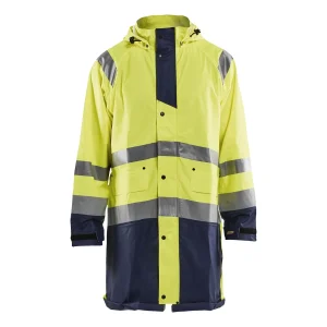 BLAKLADER 43242000 Rain Jacket Hi Vis LEVEL 1 Hi Vis Reflective Rain Jacket MEN - Waterproof