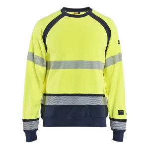BLAKLADER 30881762 Sweatshirt Multinorm Hi Vis Reflective Work Sweatshirt MEN - Flame Retardant