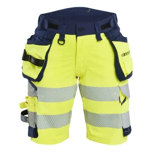 BLAKLADER 70201648 | Women's Hi Vis shorts 4 way stretch Hi Vis Reflective Work Shorts Women - Double Weave