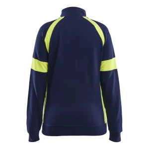 BLAKLADER 35681158 Hi Vis Reflective Full-zip Work Sweatshirt WOMEN - 100% Cotton